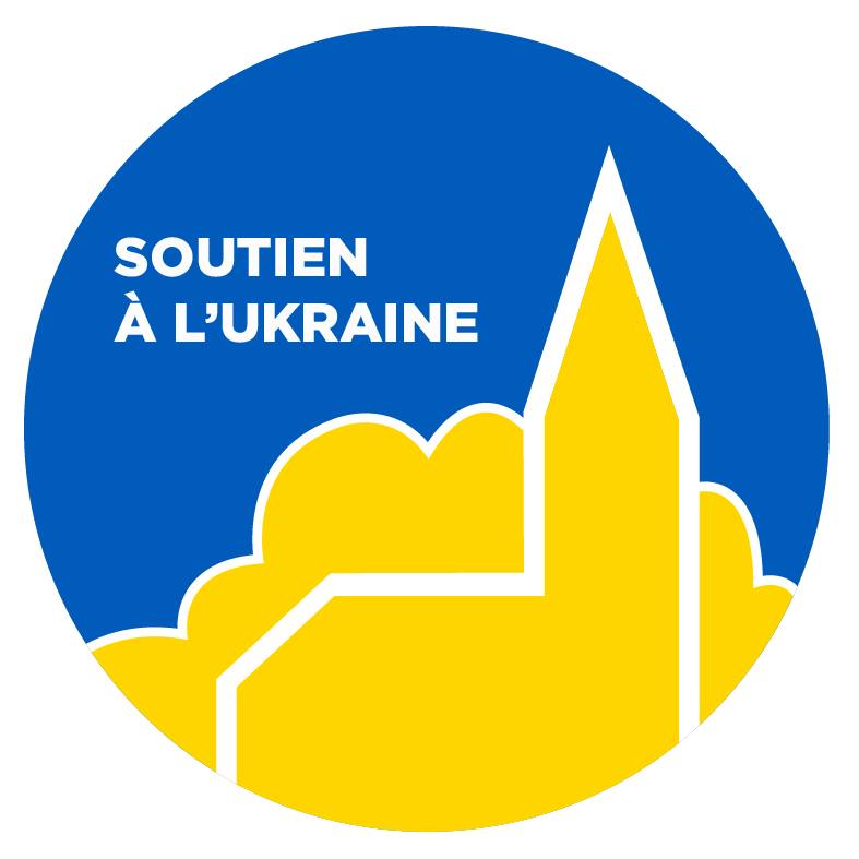 la ville soutien le peuple ukrainien