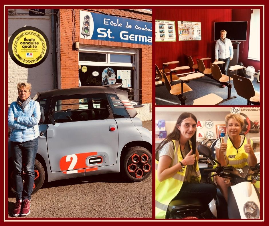 Portrait de nos commerçants mouvallois : présentation de Cécile de l'auto-école saint-Germain