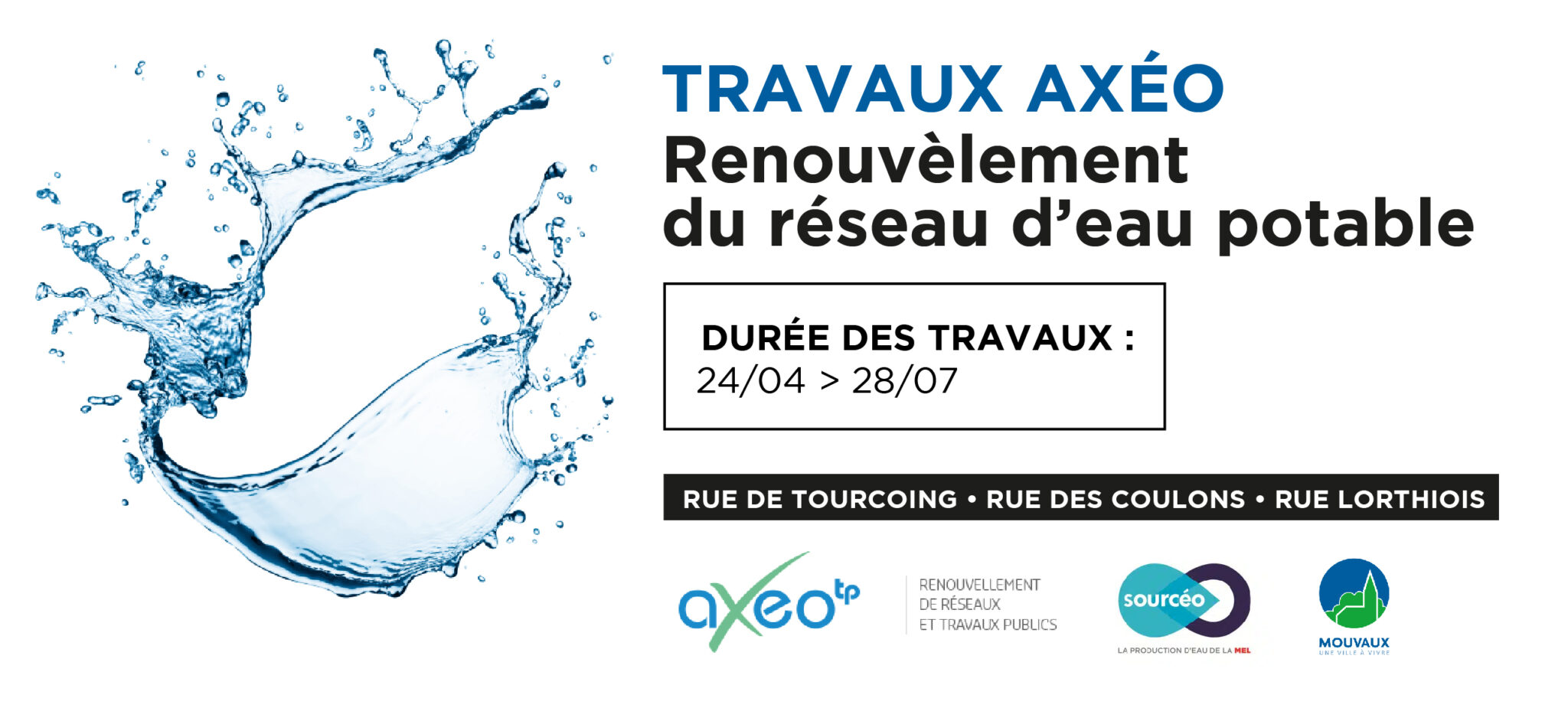 Renouvellement du réseau d'eau potable