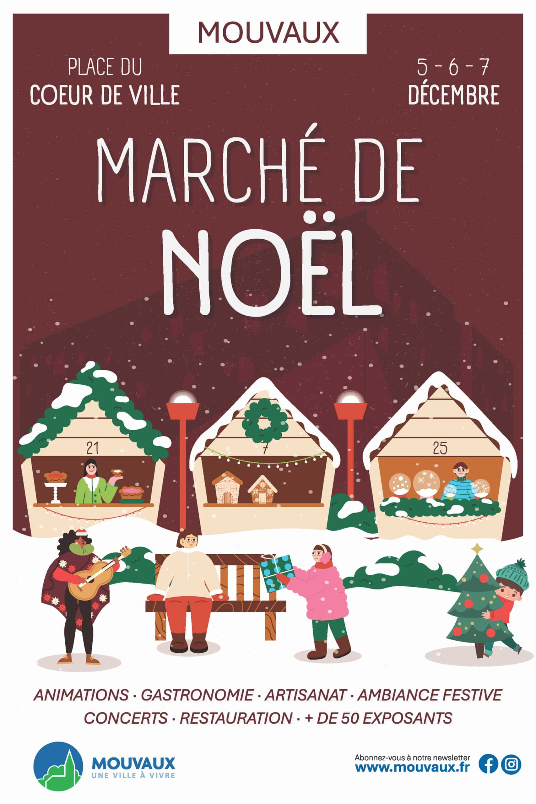 Marché de Noël : rendez-vous place du Cœur de ville les 5, 6 et 7 décembre 2025