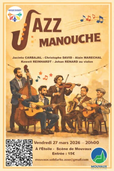 Jazz manouche, vendredi 27/03 – 20H