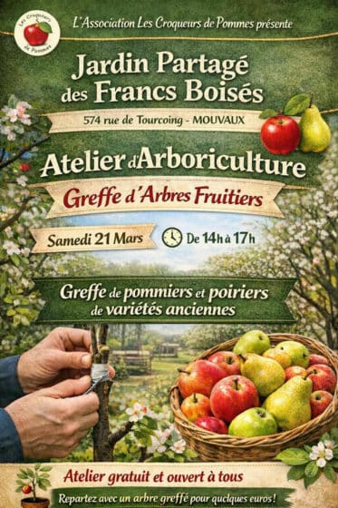 Atelier d&rsquo;arboriculture, samedi 21/03 – 14H