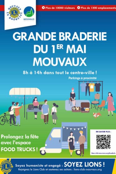 Grande braderie du 1er mai, vendredi 1/05 – 8H / 14H