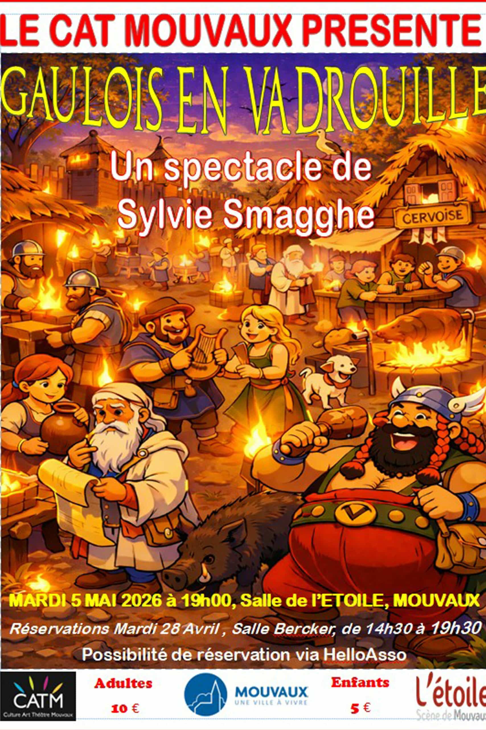 Gaulois en vadrouille, spectacle de danse proposé par le CAT Mouvaux mardi 5 mai 2026 à 19h à L'étoile - Scène de Mouvaux