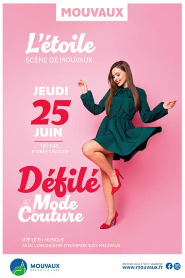 Défilé de l&rsquo;école mode et couture, jeudi 25/06 – 18H45