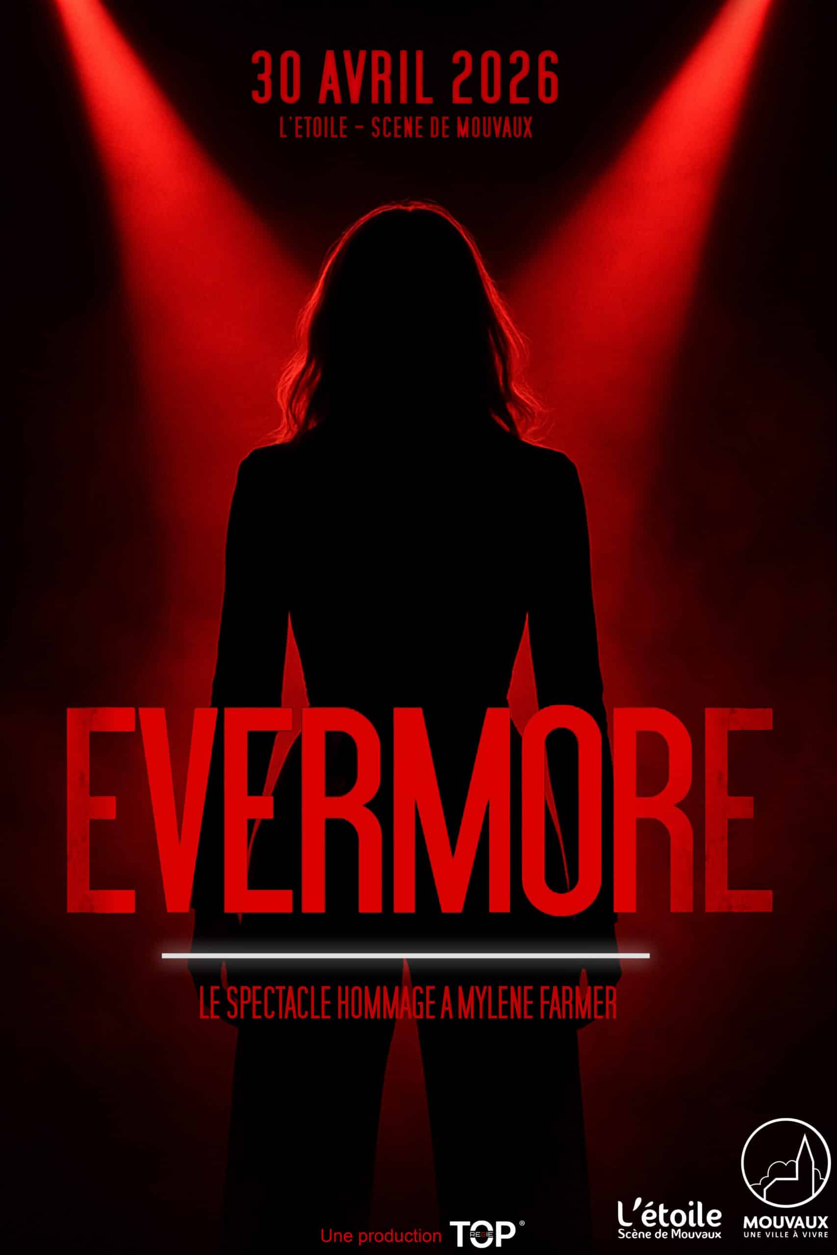 Evermore - tribute Mylène Farmer, jeudi 30 avril 2026 à 20h à L'étoile - Scène de Mouvaux
