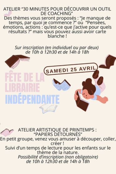Fête de la librairie indépendante, samedi 25/04