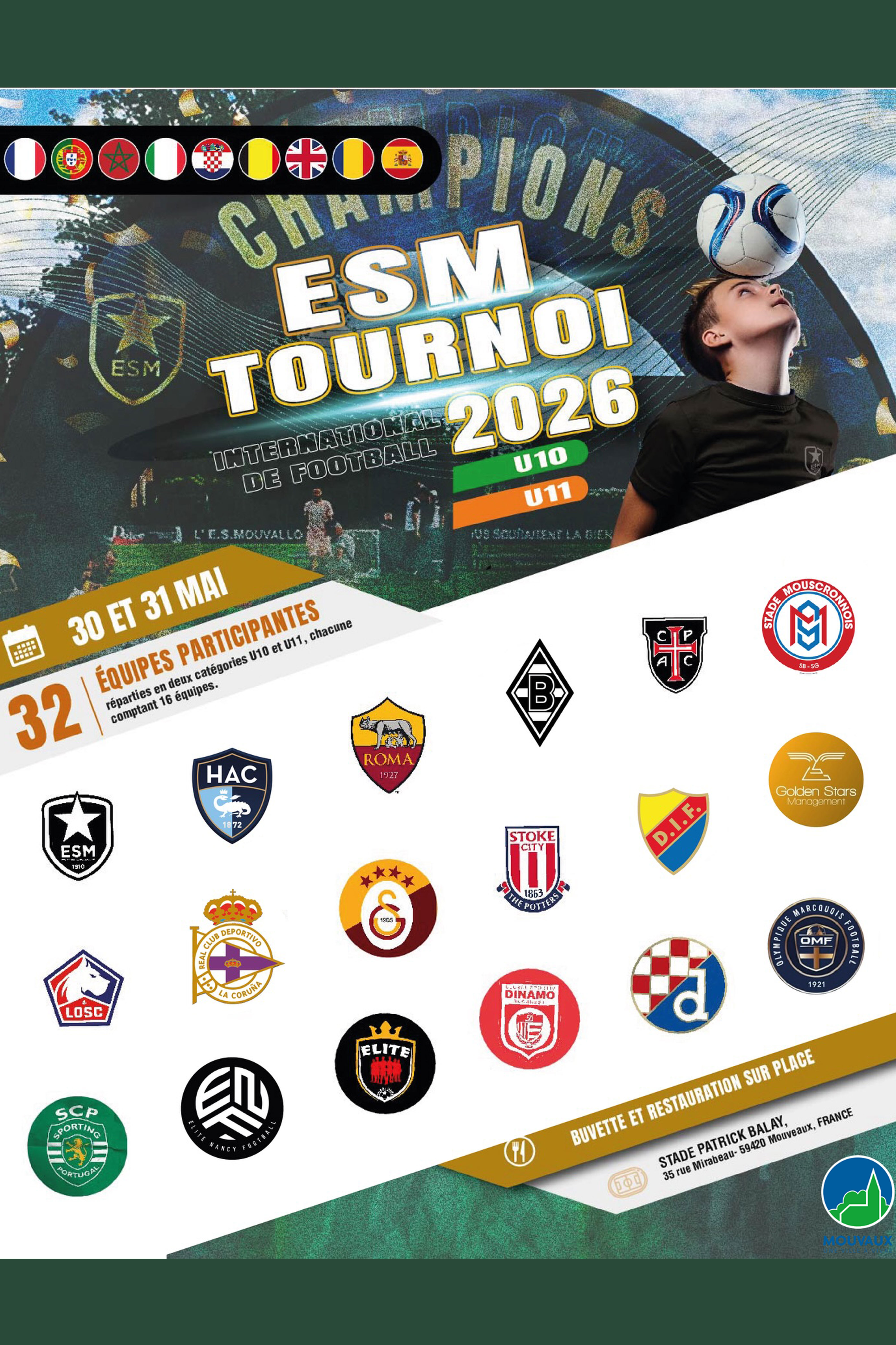ESM Cup, samedi 30 & dimanche 31/05
