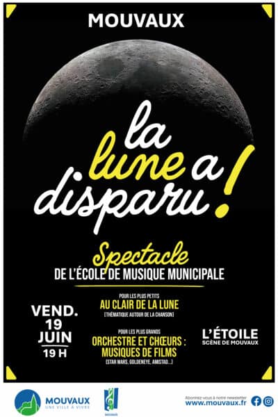 La lune a disparu, spectacle de l'école de musique, vendredi 19 juin 2026 à L'étoile - Scène de Mouvaux
