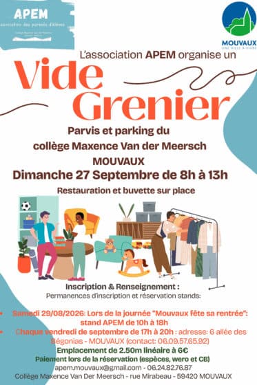 Vide-greniers du collège , dimanche 27/09 – de 8H à 13H